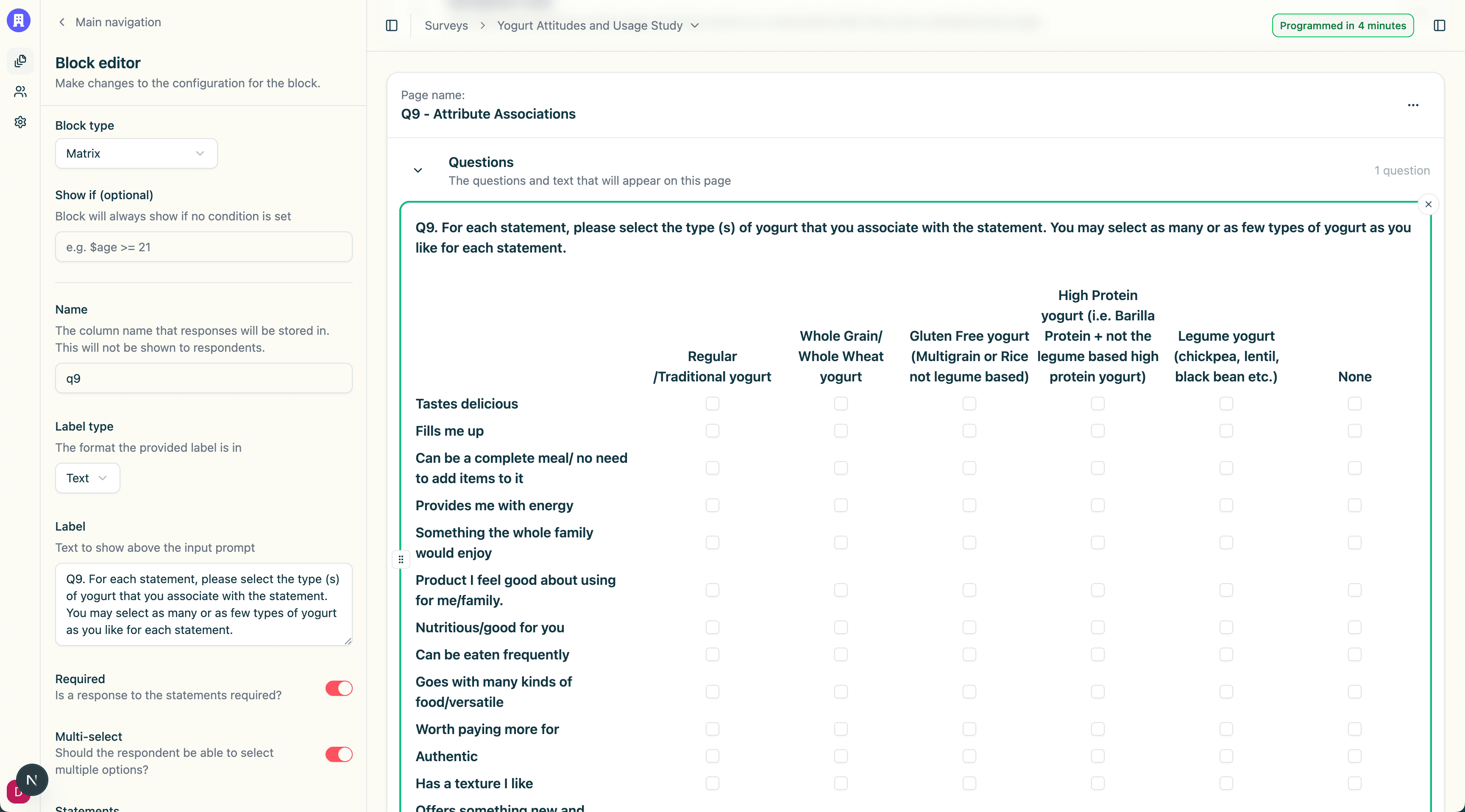 Advanced Question Formatting